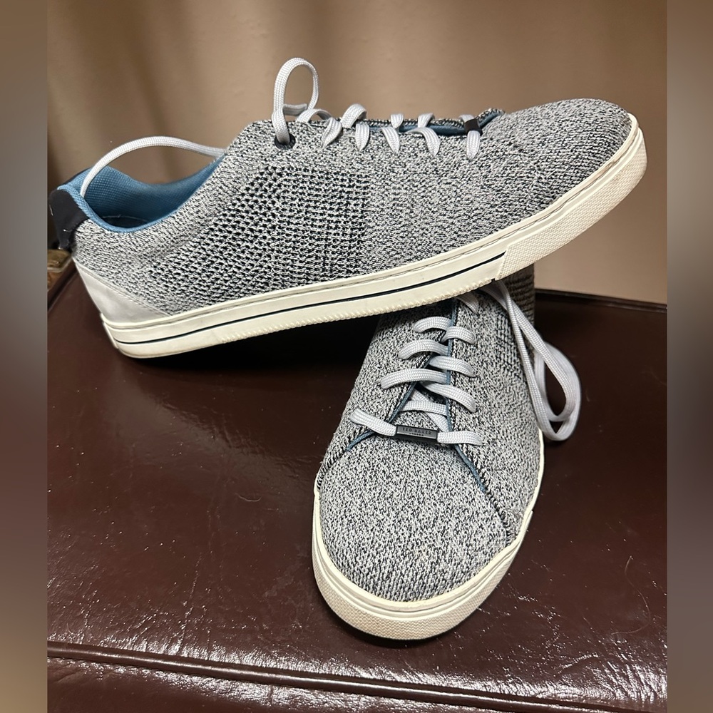 Men's casual  Sneakers by Ted baker of London - Light Gray blue. Good cond. 11.5